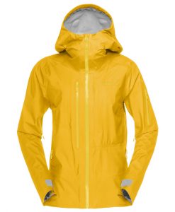 Norrona women ski jacket Lofoten yellow
