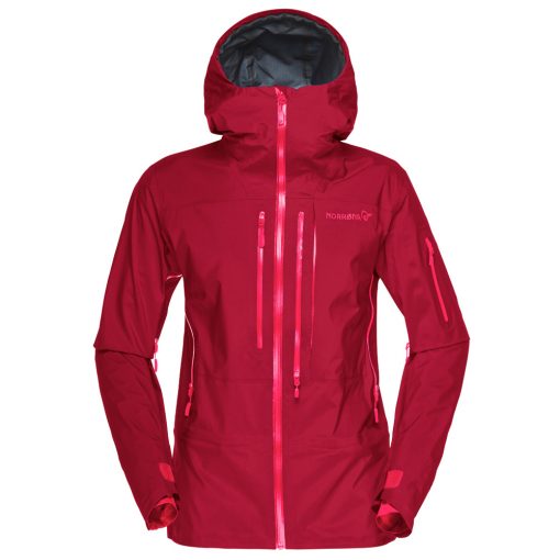 Norrona Womens Gore Tex Ski Jacket Red