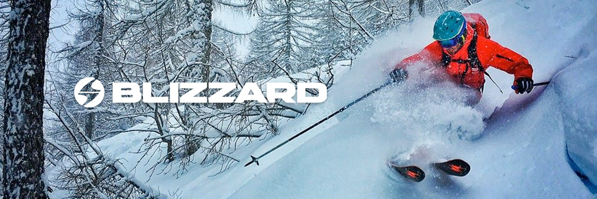 Skier on Blizzard Skis