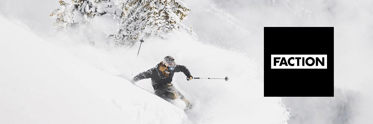 Skier on Aspen Highlands on Faction skis