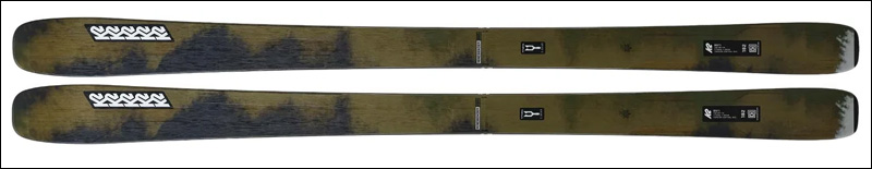 K2 Mindbender 89Ti 2025 ski rental – front profile view