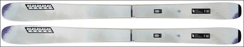 K2 Mindbender 90C W 2025 ski – women's all-mountain ski side view