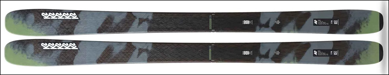 K2 Mindbender 96 C 2025 Aspen ski rental all-mountain ski side view