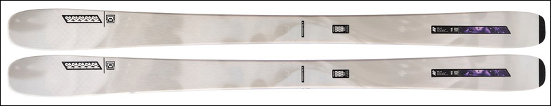 K2 Mindbender 90C W 2025 ski – women's all-mountain ski side view