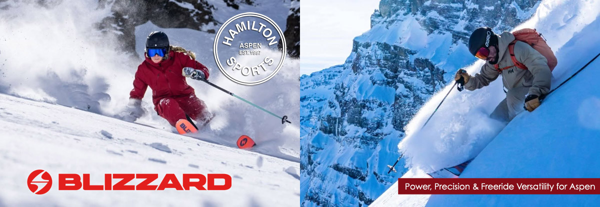 blizzard-skis man and woman skiing on Blizzard skis