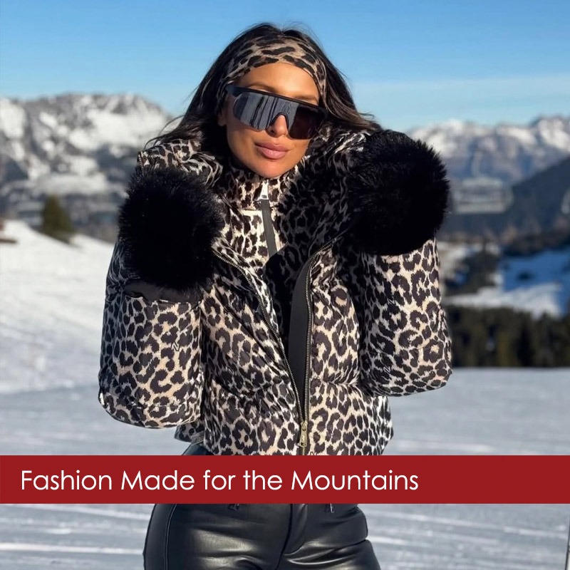 woman wearing NIKKIE skiwear and ski fashion available at Hamilton Sports in Aspen, Colorado