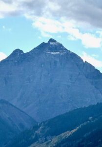 First snow of the 2026/2027 season on Pryamid Peak near Aspen, CO