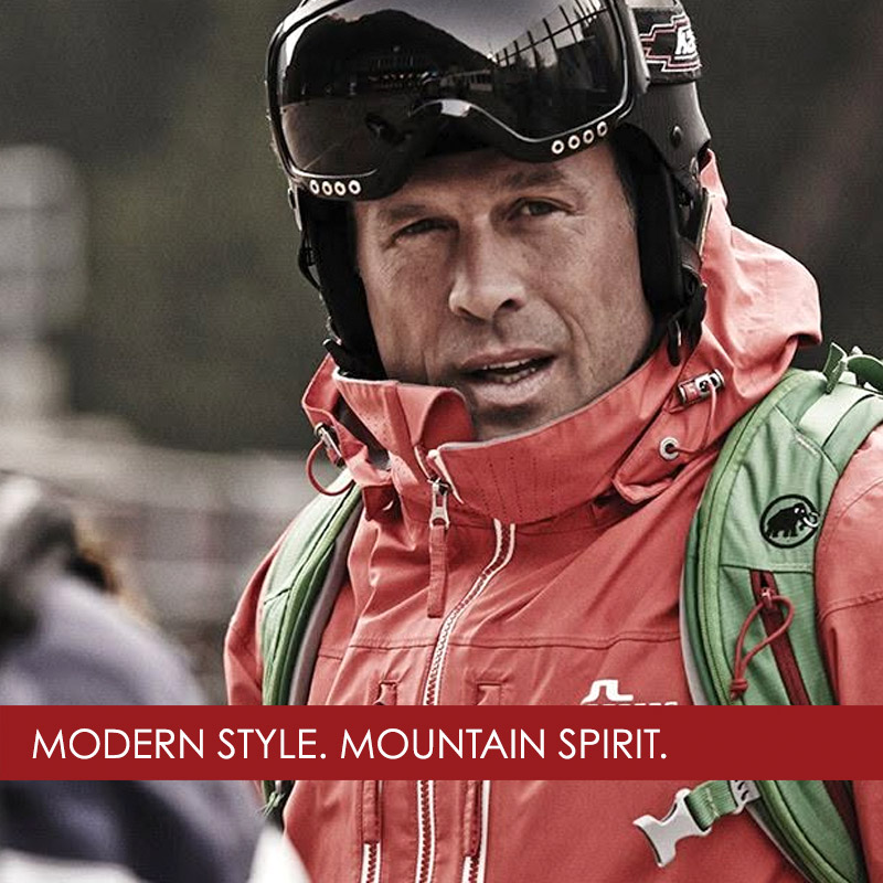 Man wearing J. Lindeberg ski jacket